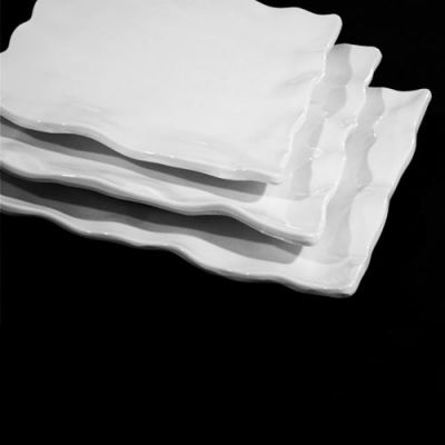 Image two of New Stone Rumple Edge Square Platters